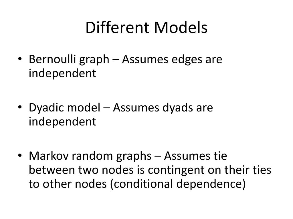 different models