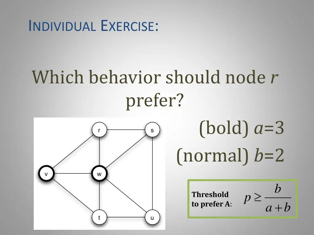 i ndividual e xercise