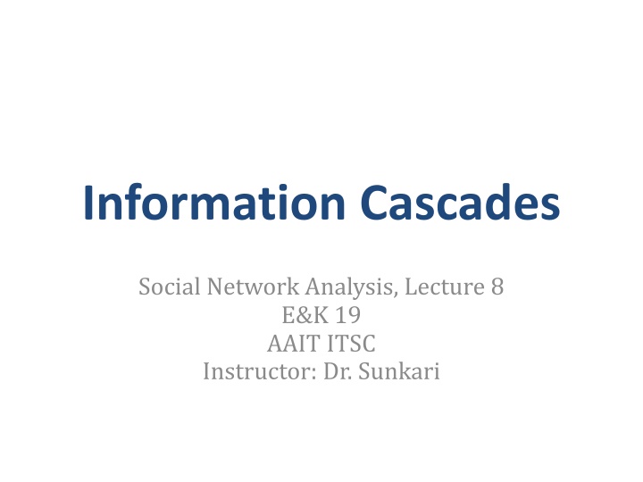 information cascades