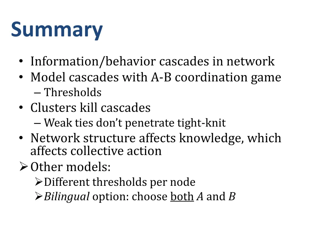 summary