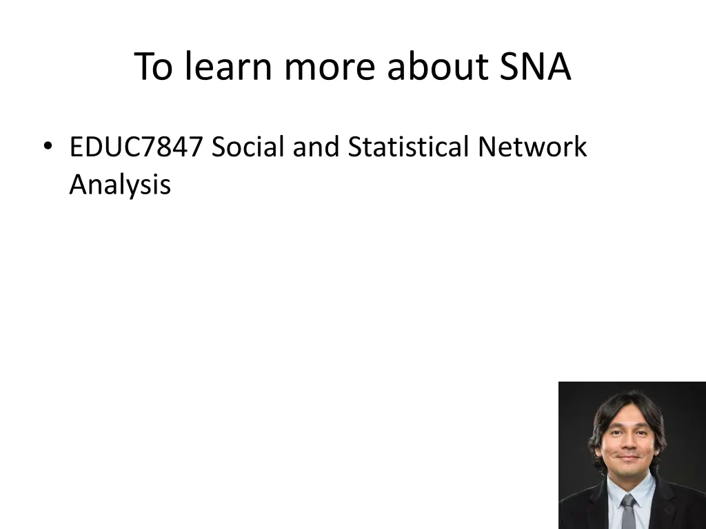to learn more about sna