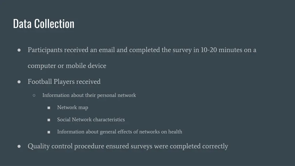 data collection