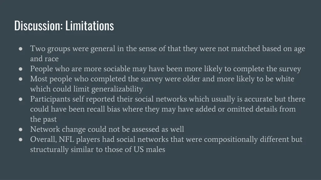 discussion limitations