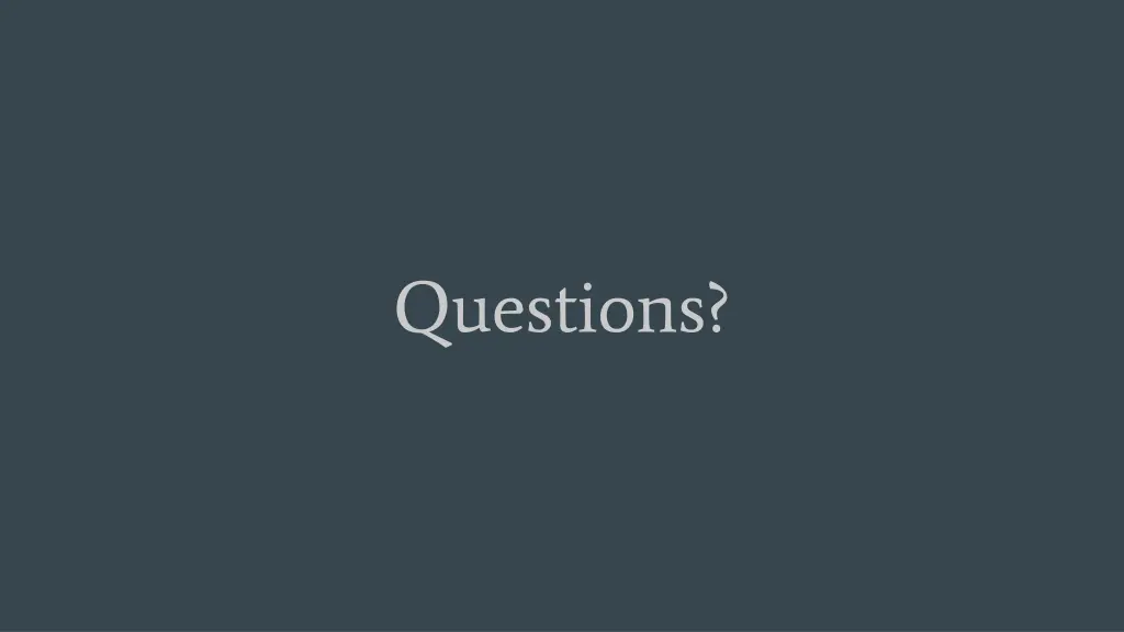questions