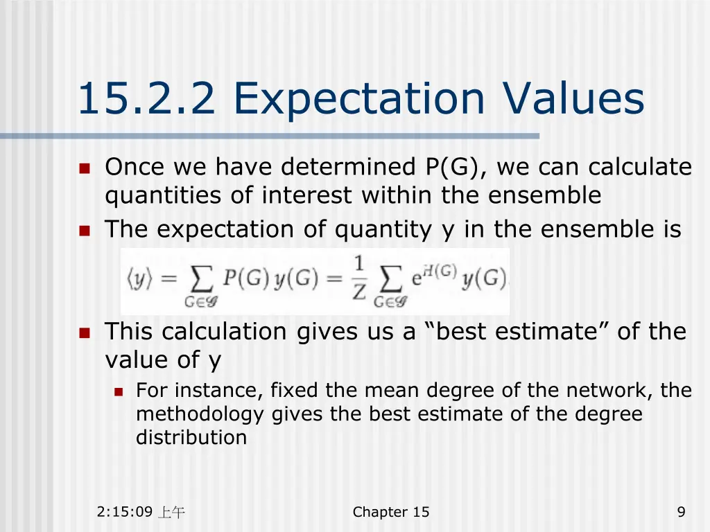 15 2 2 expectation values