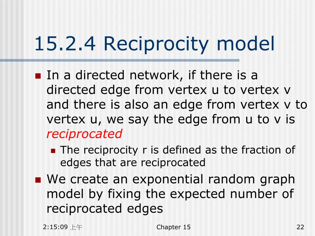 15 2 4 reciprocity model