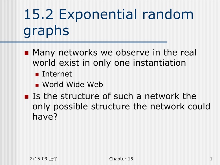 15 2 exponential random graphs
