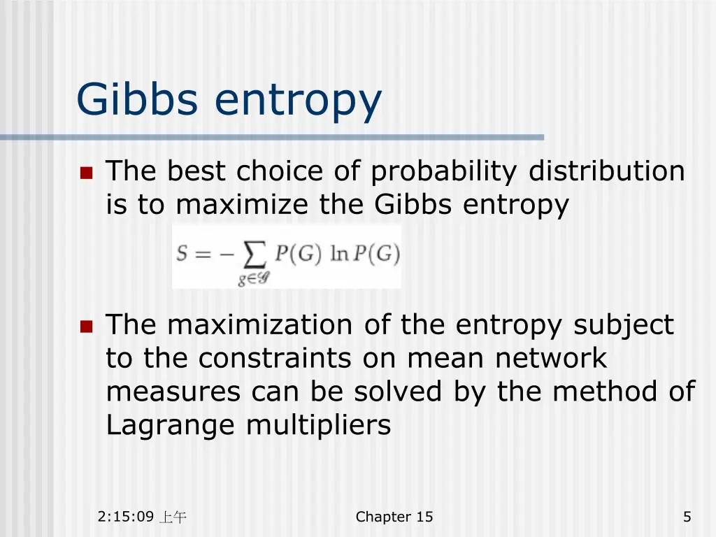 gibbs entropy