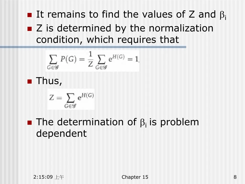 it remains to find the values