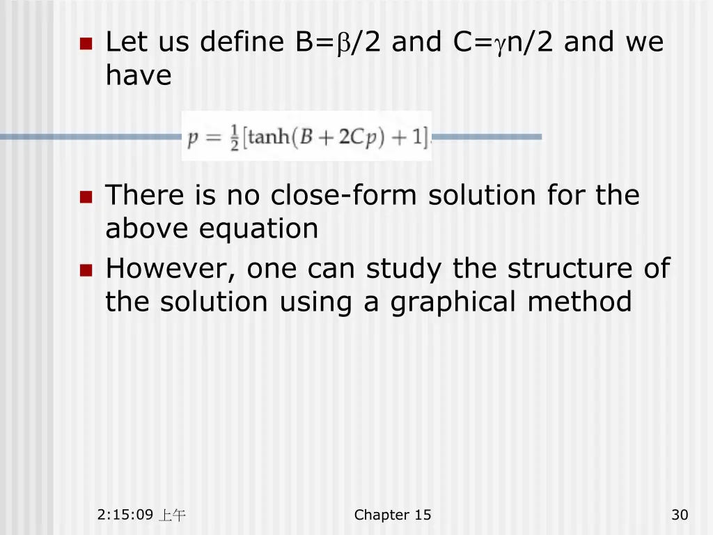 let us define b 2 and c n 2 and we have