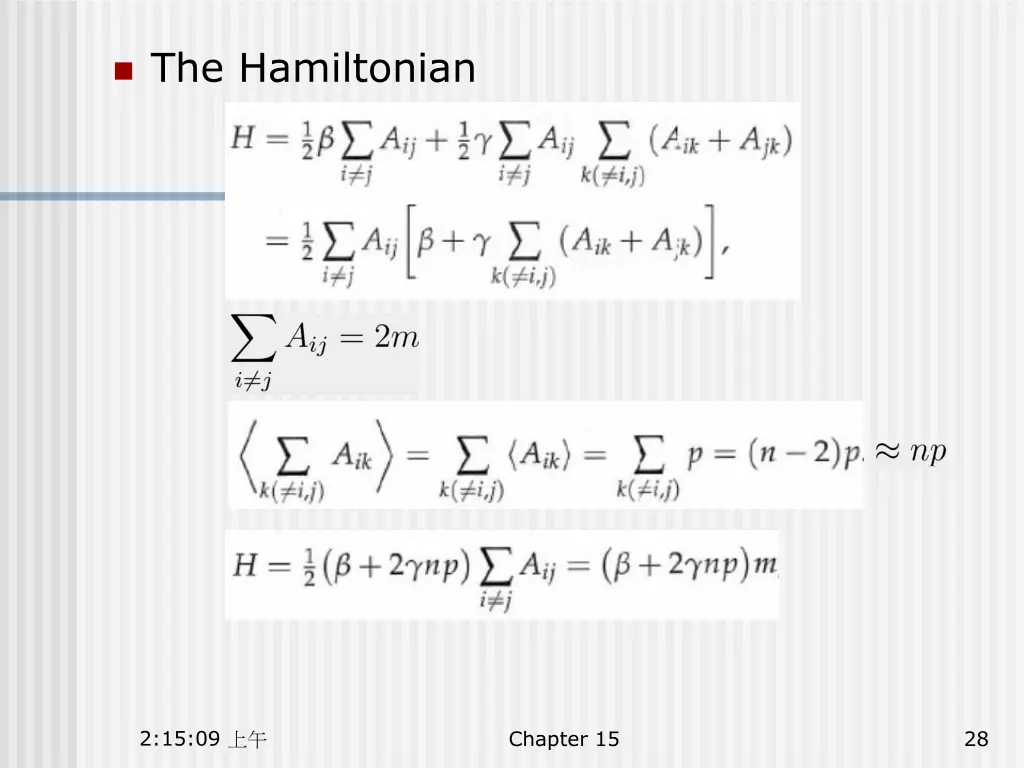 the hamiltonian 1