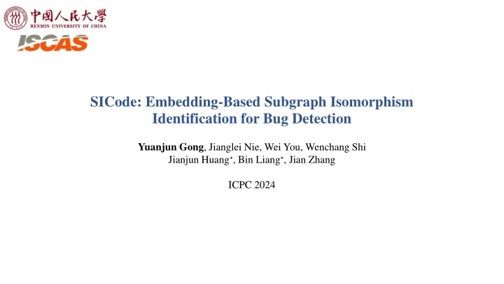 sicode embedding based subgraph isomorphism