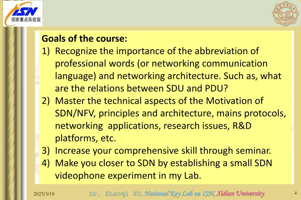goals of the course 1 recognize the importance