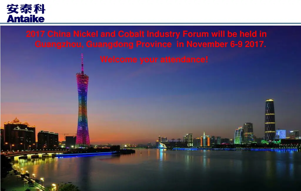 2017 china nickel and cobalt industry forum will