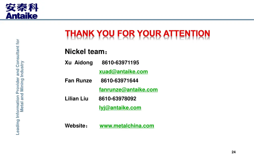 leading information provider and consultant for