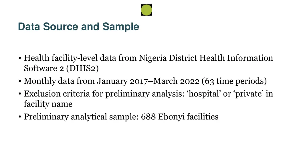 data source and sample