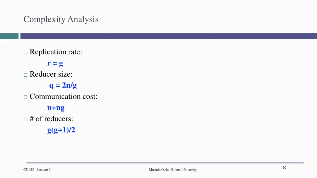 complexity analysis