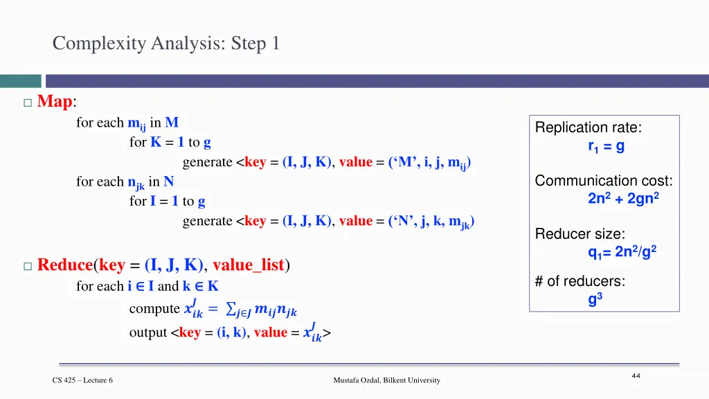 complexity analysis step 1