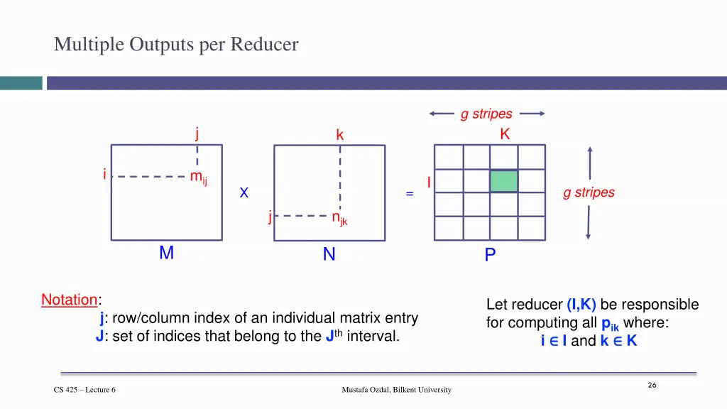 multiple outputs per reducer