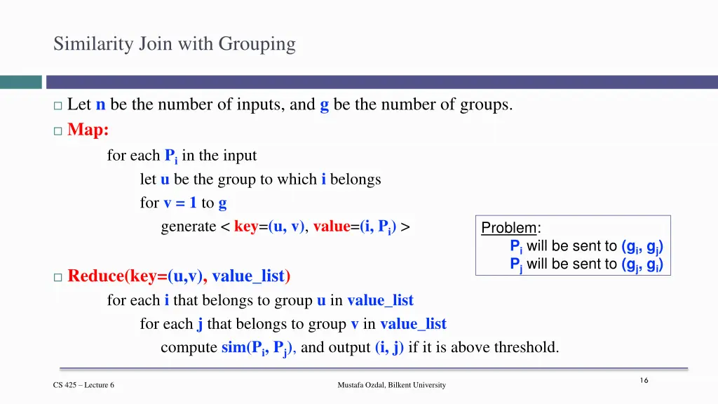 similarity join with grouping
