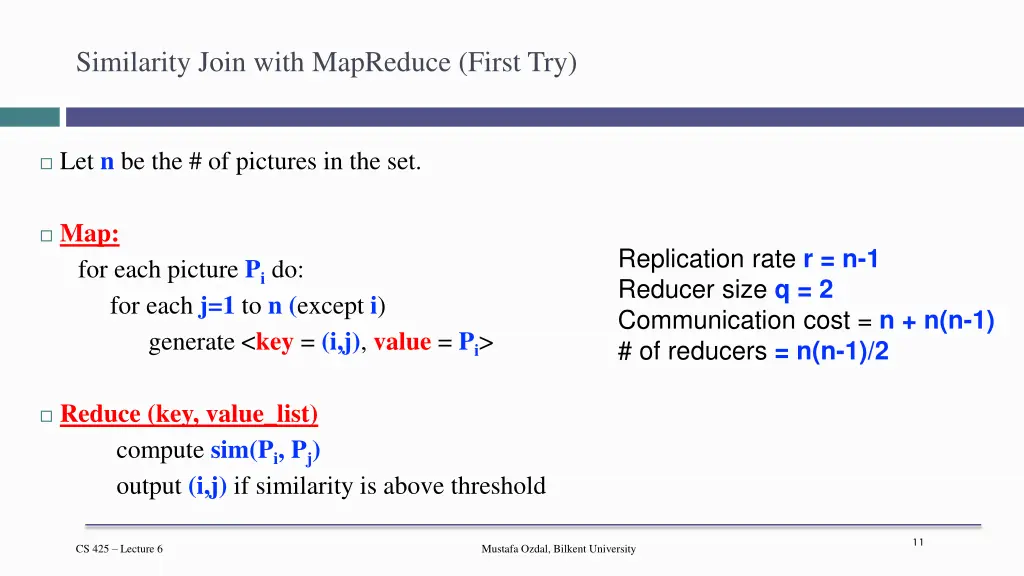 similarity join with mapreduce first try