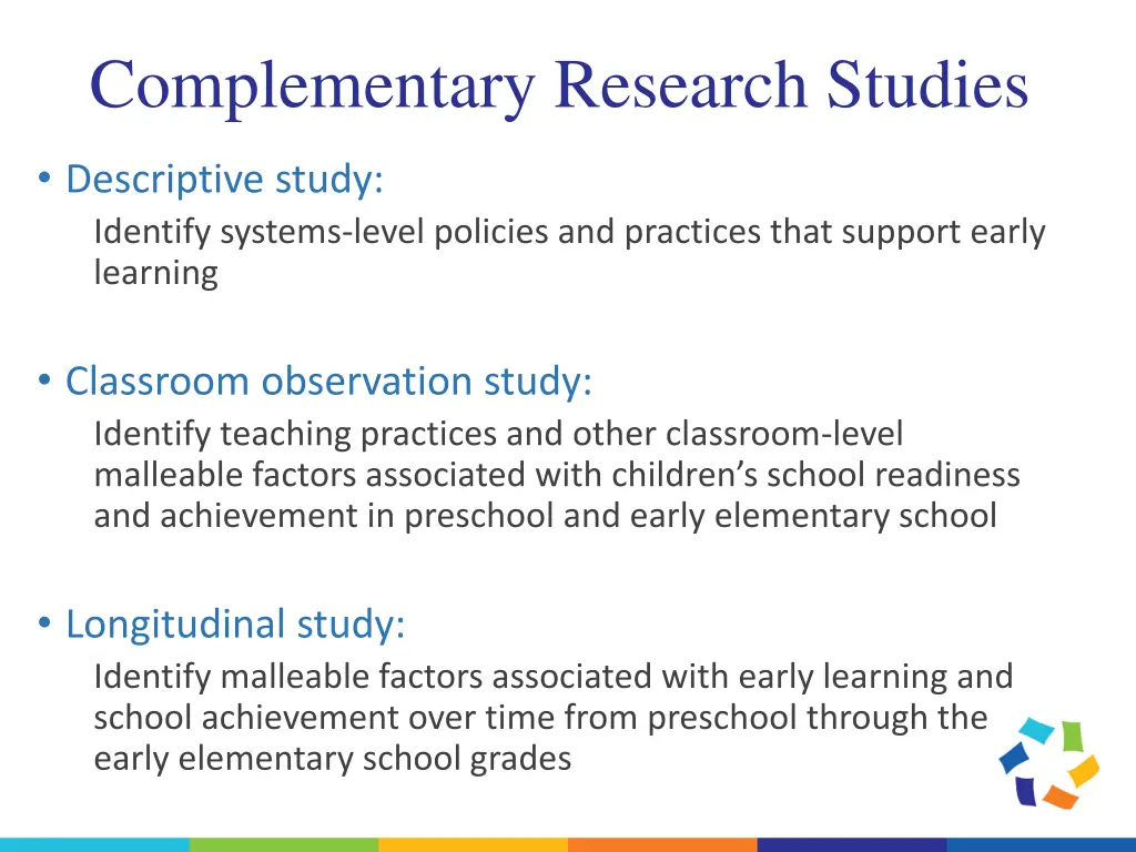 complementary research studies