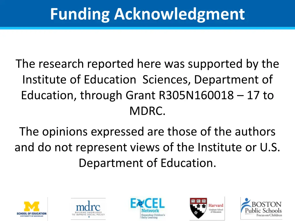 funding acknowledgment