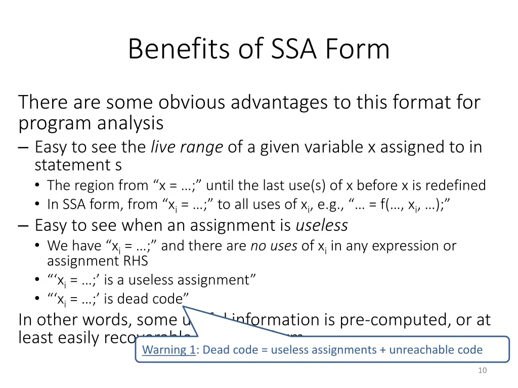 benefits of ssa form