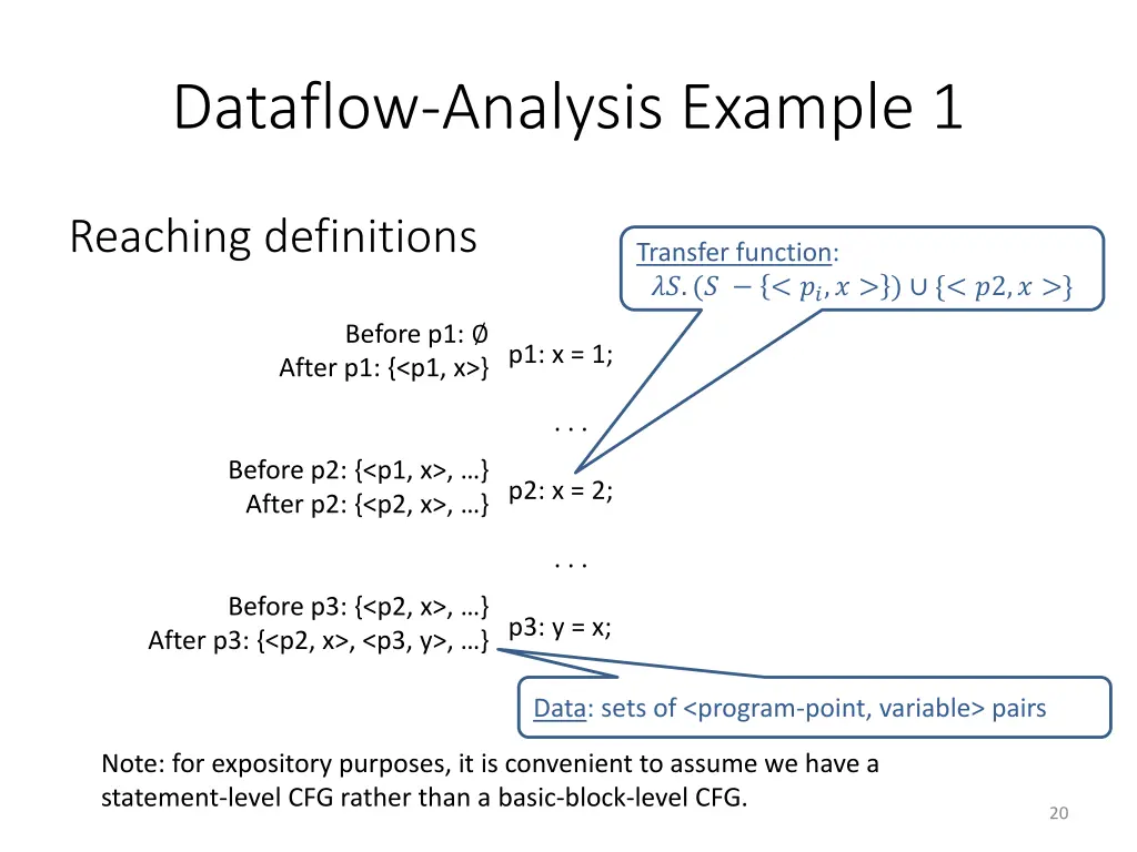 dataflow analysis example 1