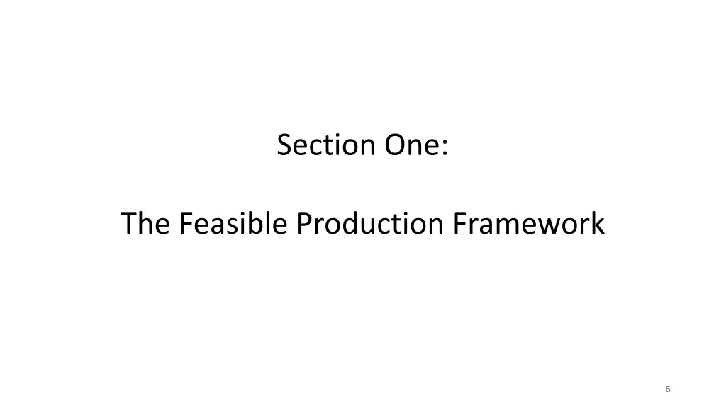 section one