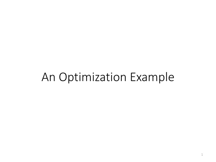 an optimization example