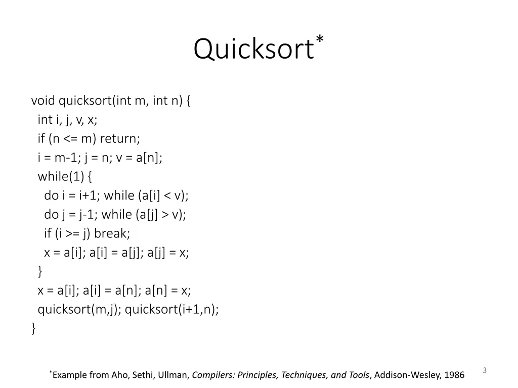 quicksort