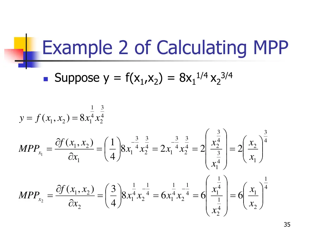example 2 of calculating mpp