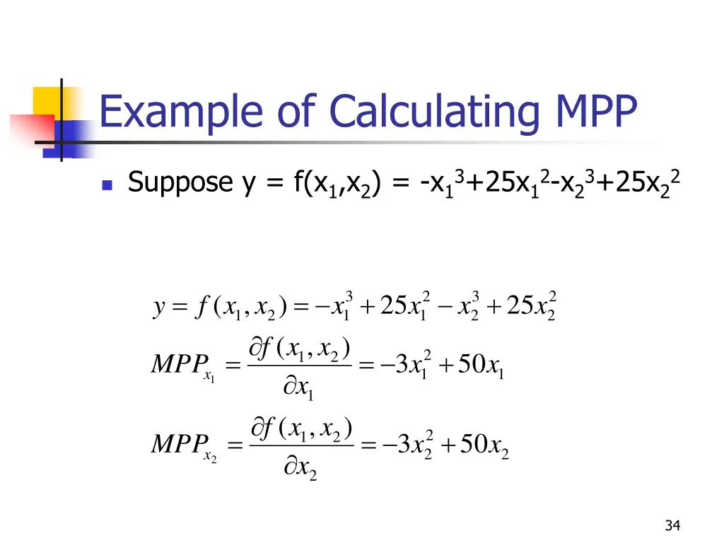 example of calculating mpp