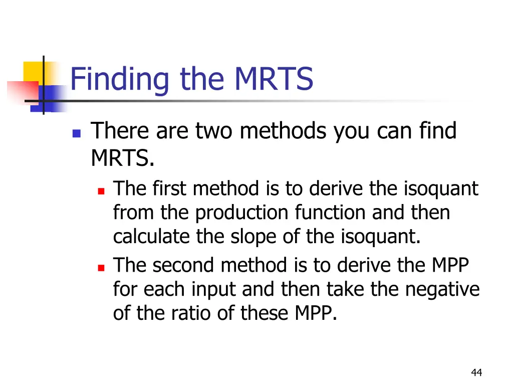finding the mrts