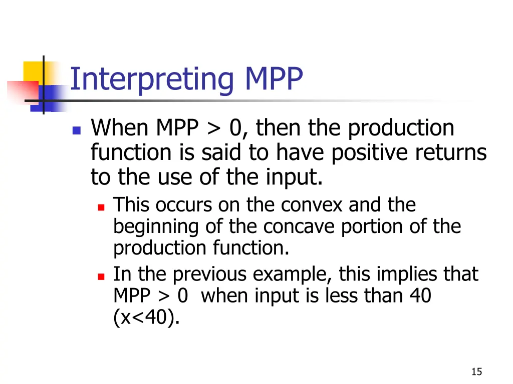 interpreting mpp