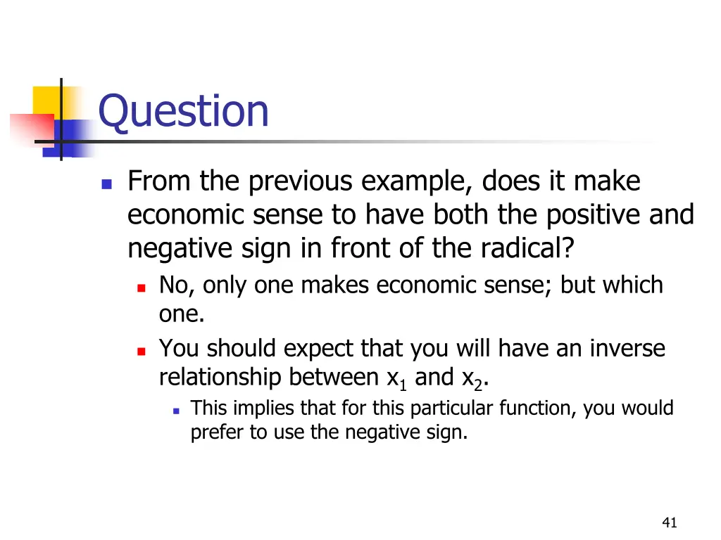 question