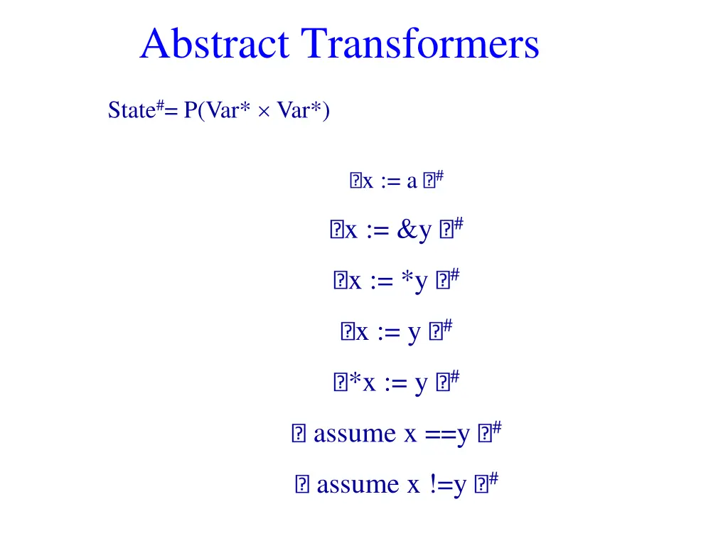 abstract transformers