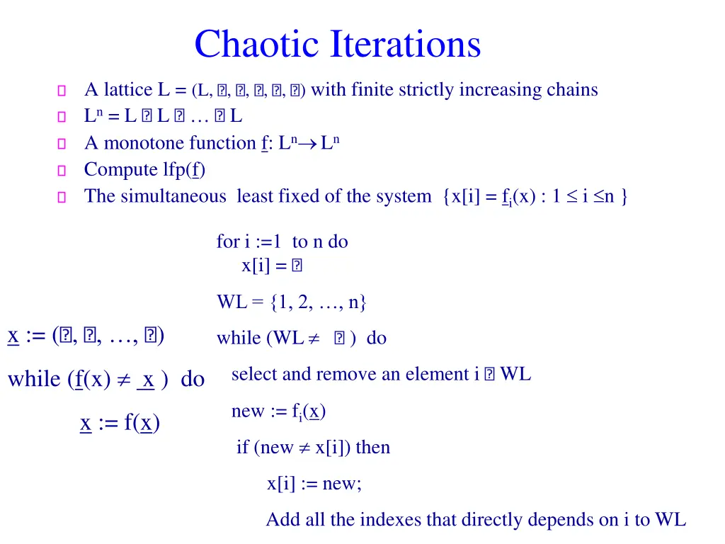 chaotic iterations 1