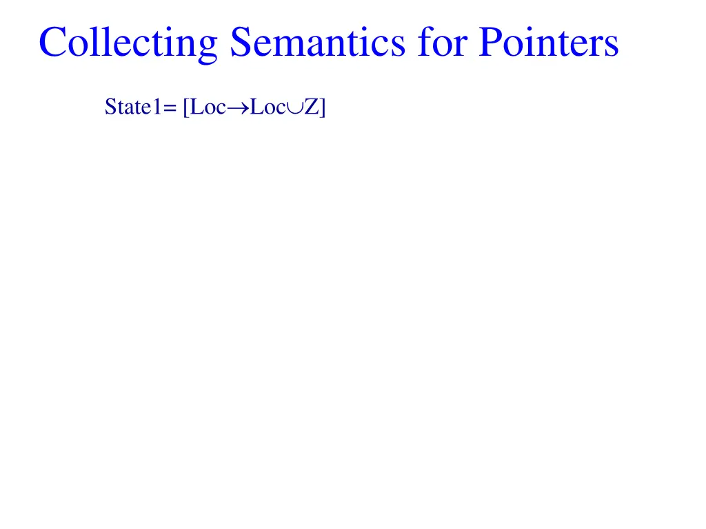 collecting semantics for pointers
