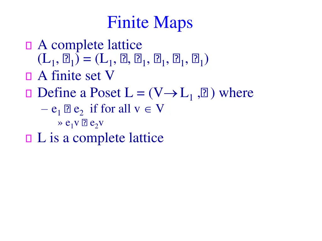 finite maps