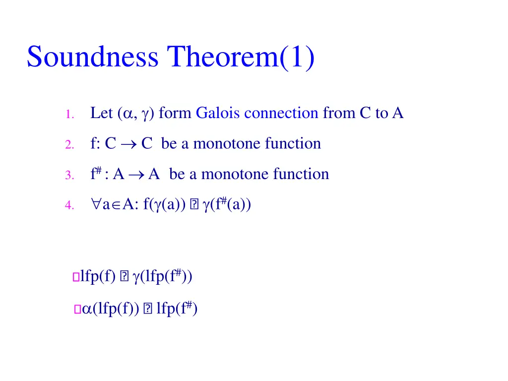 soundness theorem 1