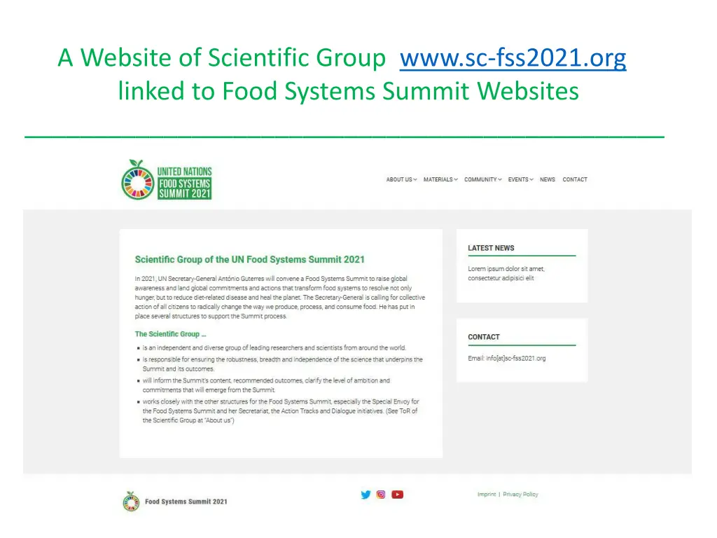 a website of scientific group www sc fss2021