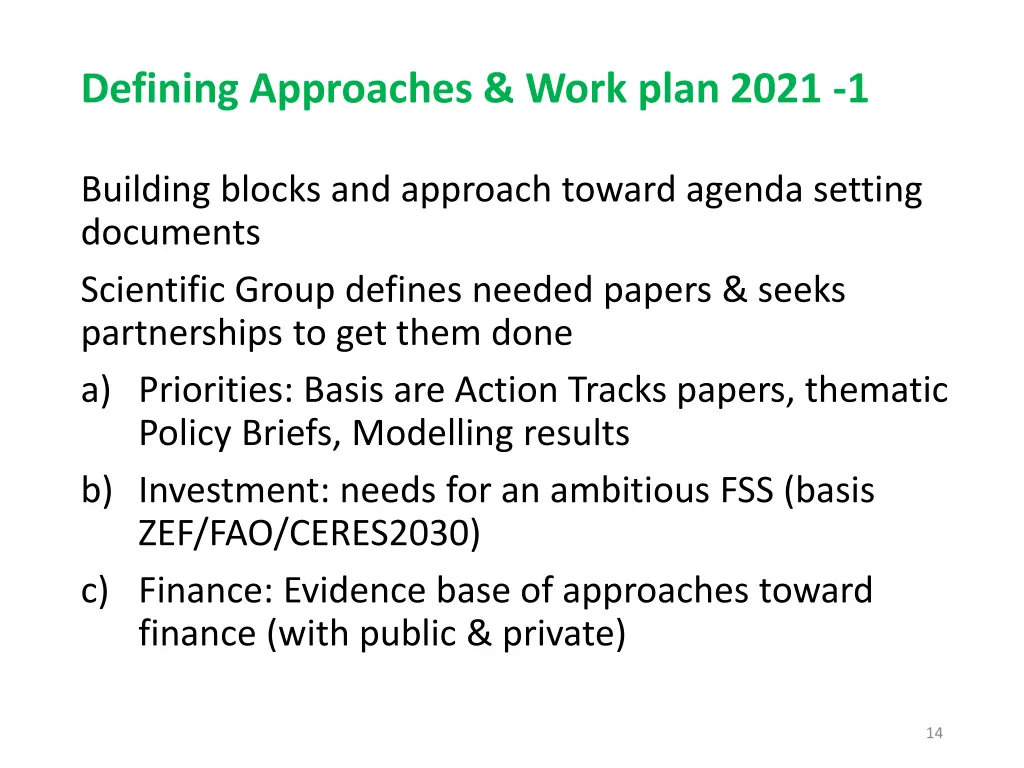 defining approaches work plan 2021 1