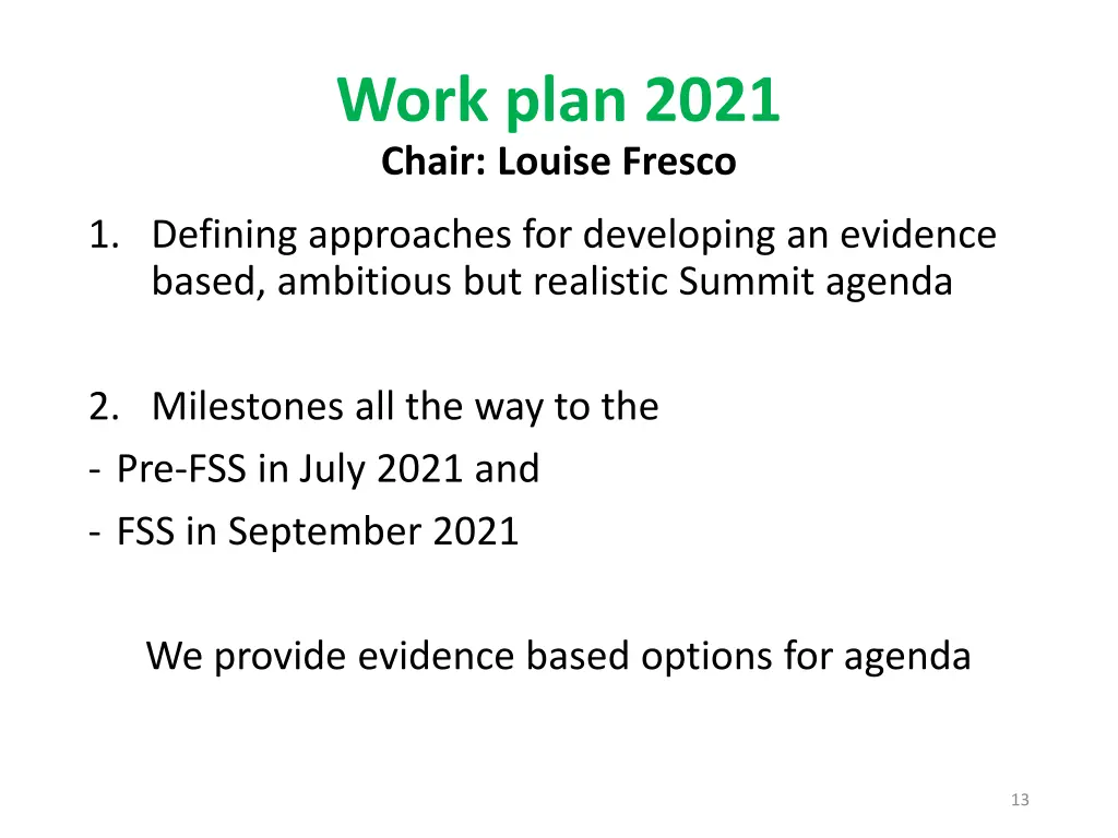 work plan 2021 chair louise fresco