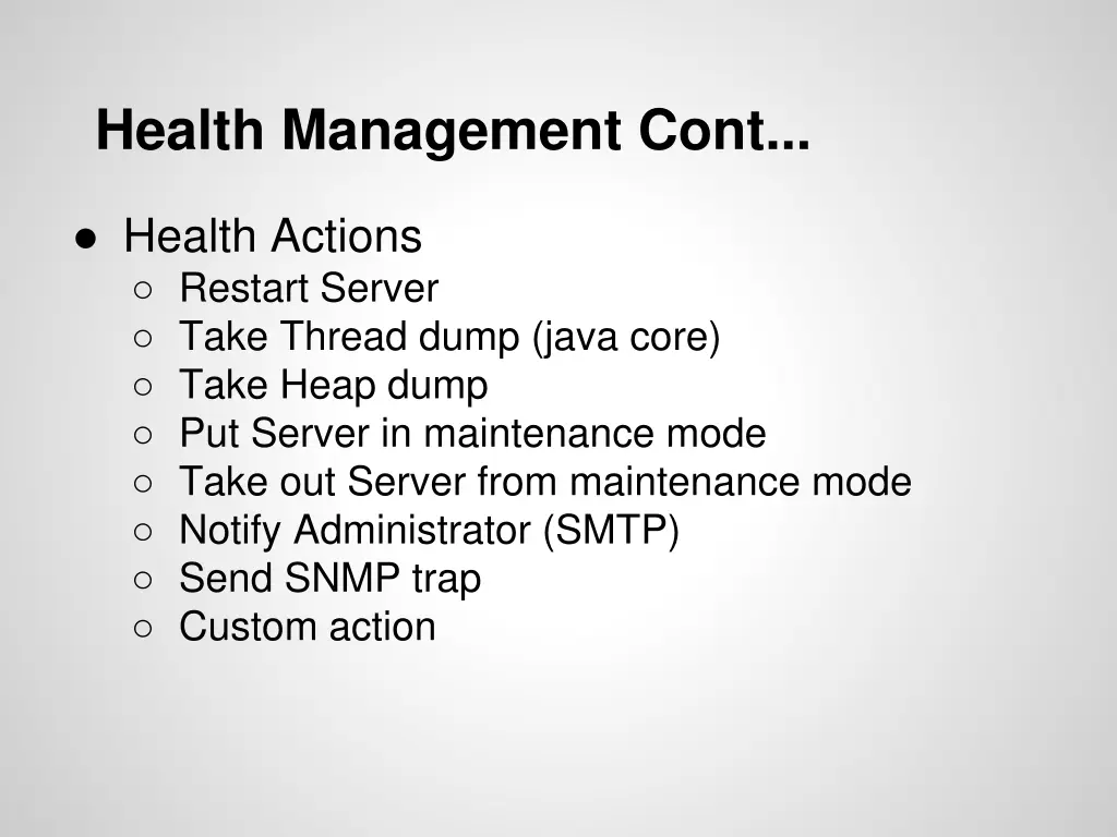 health management cont 1
