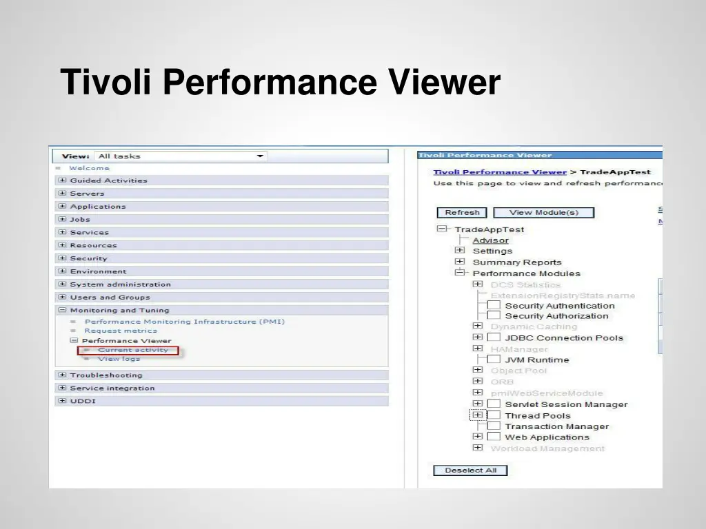 tivoli performance viewer