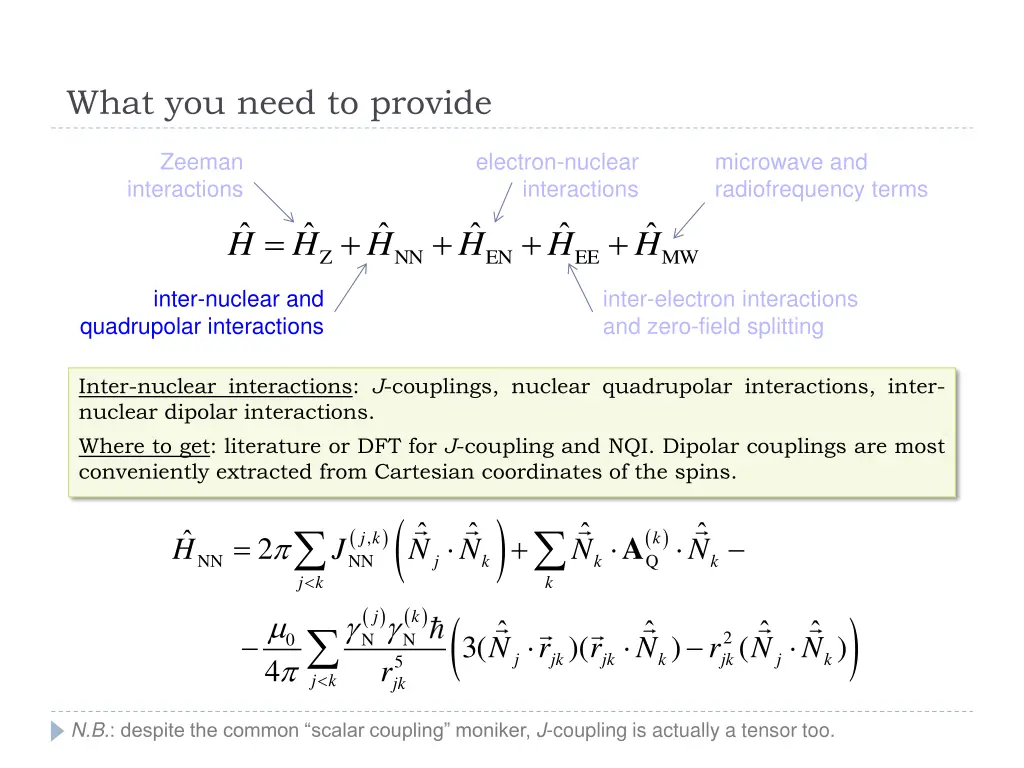 what you need to provide 1