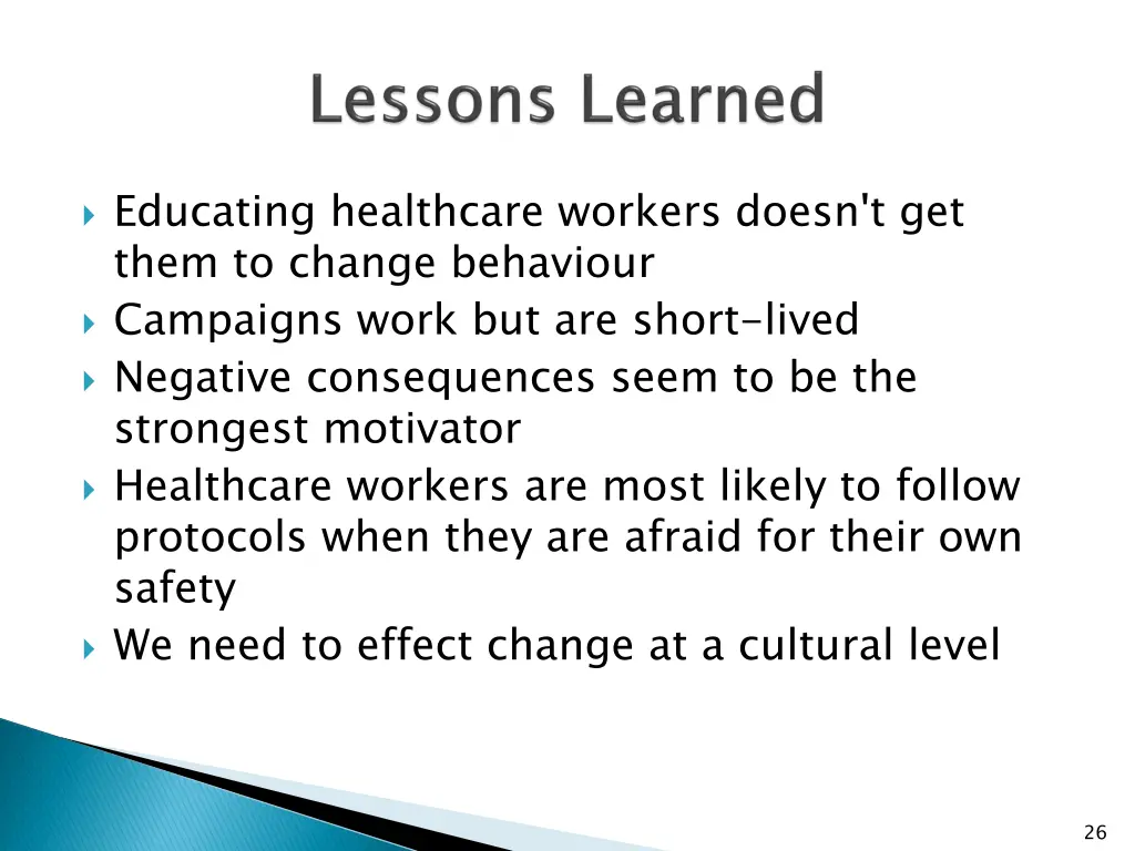 educating healthcare workers doesn t get them