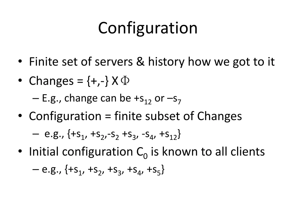 configuration